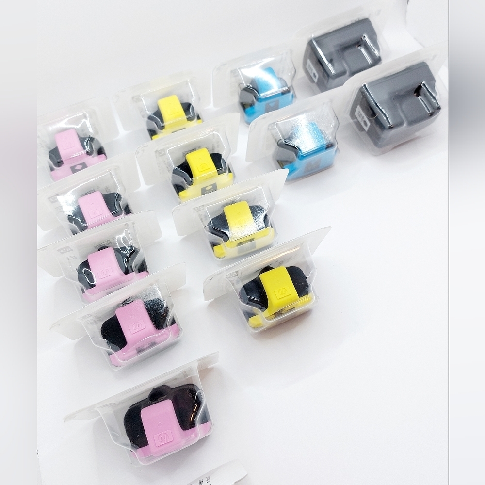 Pink, Yellow, Blue,‎ Black Photo Packs HP 02 Series Bundle Of 14